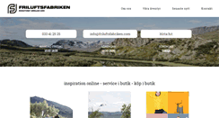 Desktop Screenshot of friluftsfabriken.com
