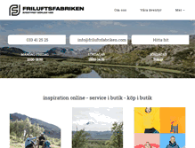 Tablet Screenshot of friluftsfabriken.com